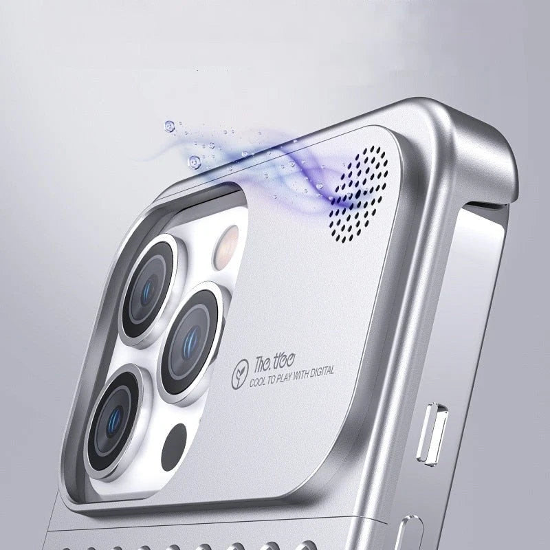 Phone Case Aluminum Alloy Ventilated Drop-Resistant