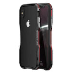 Phone Case Aluminum Frame Clear Back Wireless Charging