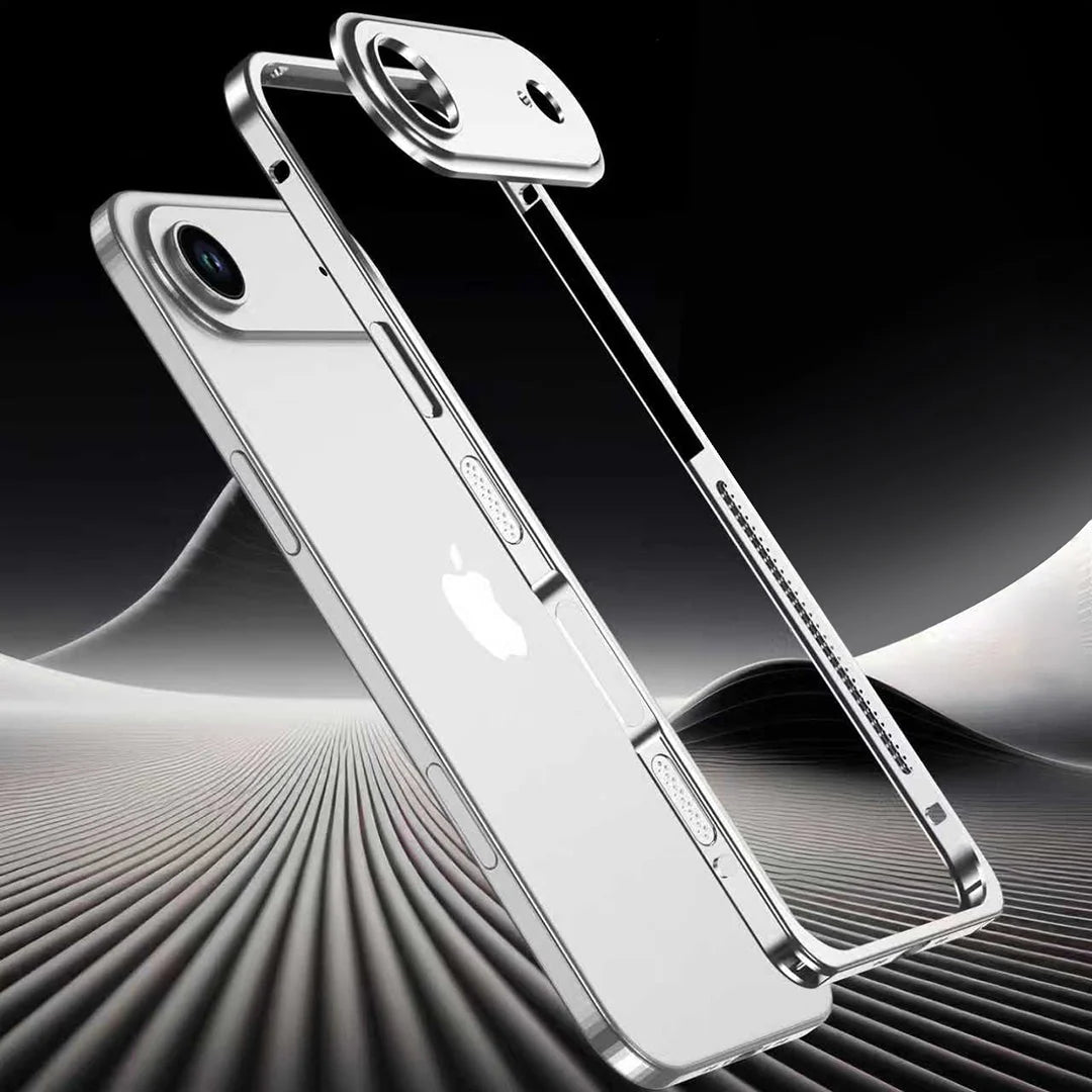 Phone Case Aluminum Frame Shockproof MagSafe Compatible