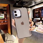 Phone Case Clear Acrylic Impact-Resistant Soft Bumper