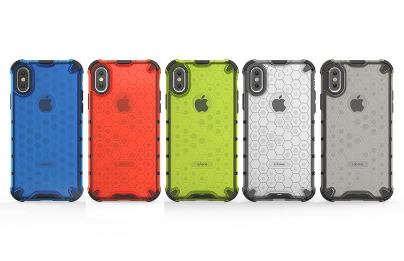 Phone Case Clear Honeycomb Shockproof Protection
