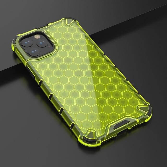Phone Case Clear Honeycomb Shockproof Protection