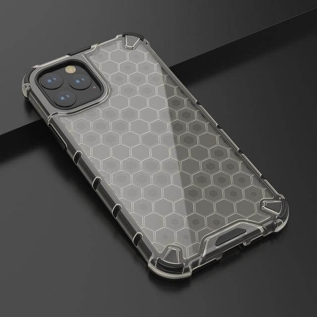 Phone Case Clear Honeycomb Shockproof Protection