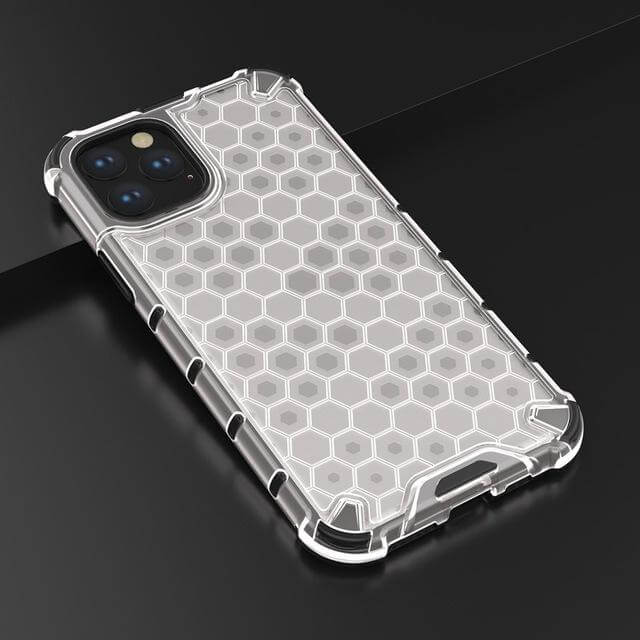 Phone Case Clear Honeycomb Shockproof Protection