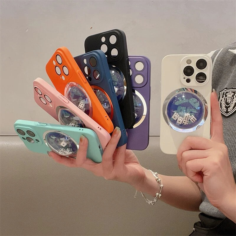 Phone Case Colorful Dice Game Design Scratch-Resistant Anti-Fingerprint