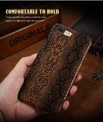 Phone Case Crocodile & Snake Pattern Slim PU Leather Dirt-Resistant