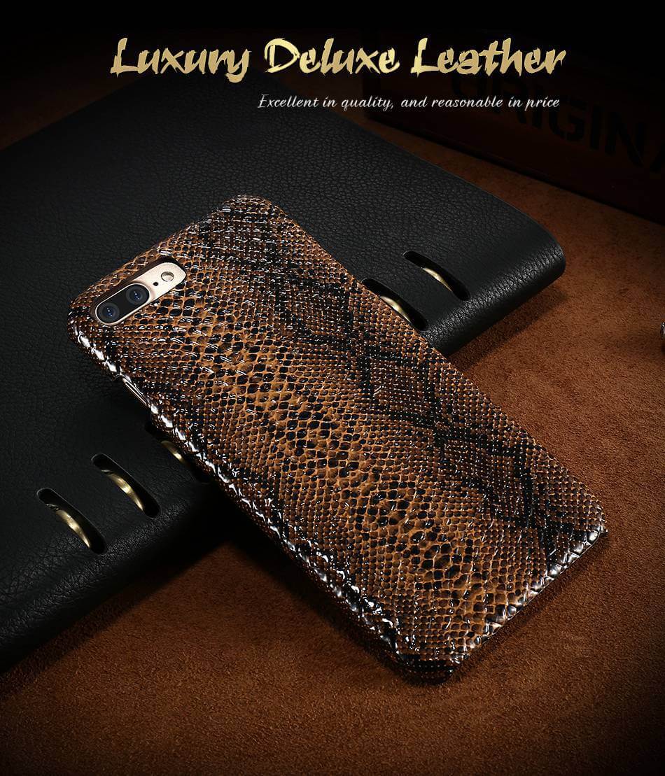 Phone Case Crocodile & Snake Pattern Slim PU Leather Dirt-Resistant