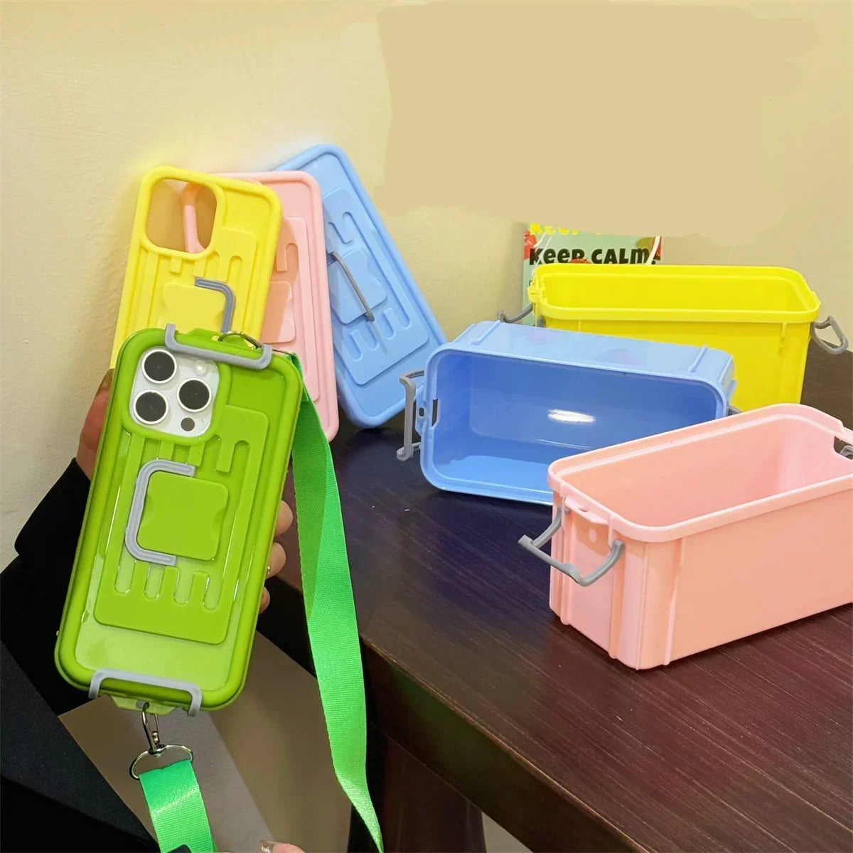 Phone Case Crossbody Silicone Detachable Lanyard Compact Storage