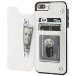 Phone Case Faux Leather 3 Card Slots Multi-Angle Stand