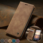 Phone Case Faux Leather Card Holder Foldable Stand