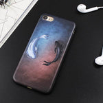 Phone Case Fish Pattern Impact-Resistant Matte Finish