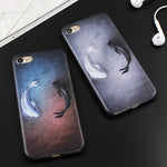 Phone Case Fish Pattern Impact-Resistant Matte Finish