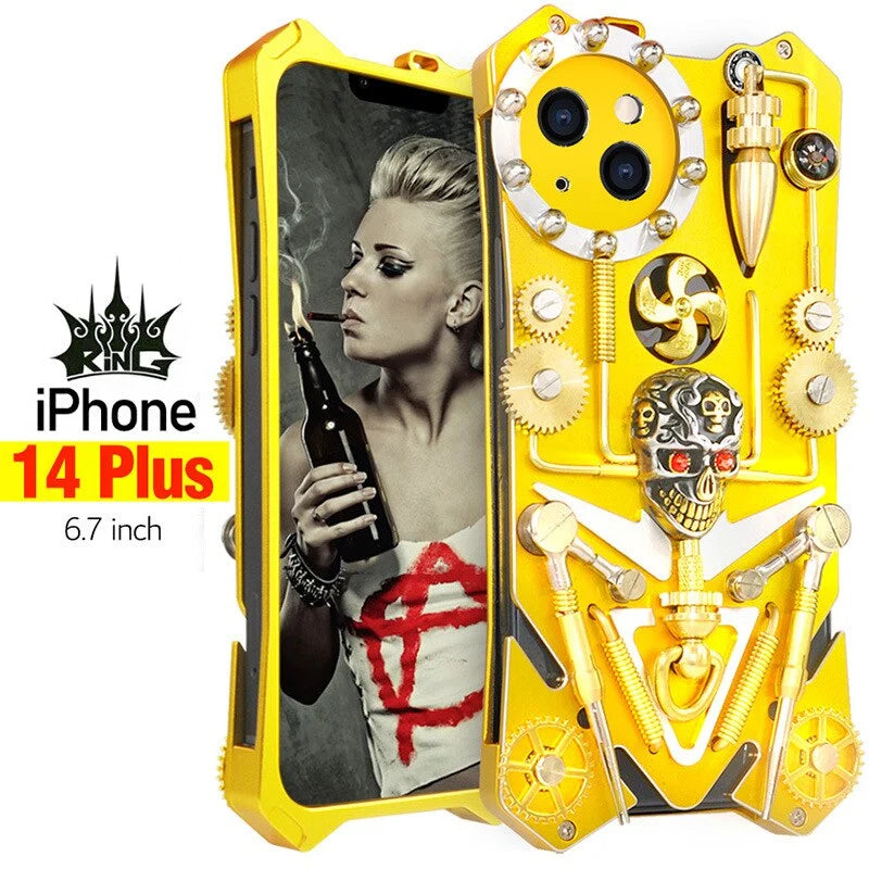 Phone Case Full Coverage Cyberpunk Design Anti-Scratch & Anti-Fingerprint