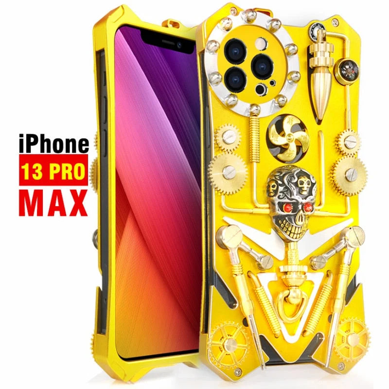 Phone Case Full Coverage Cyberpunk Design Anti-Scratch & Anti-Fingerprint