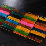 Phone Case Genuine Leather Crocodile Pattern Slim Hard Shell