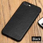 Phone Case Genuine Leather Lizard Texture Shock-Resistant