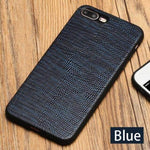 Phone Case Genuine Leather Lizard Texture Shock-Resistant