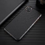 Phone Case Genuine Leather Ostrich Pattern Shockproof Edge-to-Edge Protection