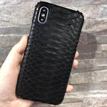 Phone Case Genuine Python Leather Textured for iPhone X