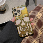 Phone Case Geometric Skull Design Scratch & Drop Protection