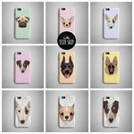Phone Case Geometric White Tiger Print Slim Protective Design