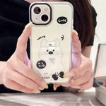 Phone Case Glow-in-the-Dark Shock-Absorbing Cat Design