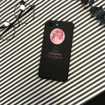 Phone Case Hard Plastic Matte Moon & Cloud Pattern