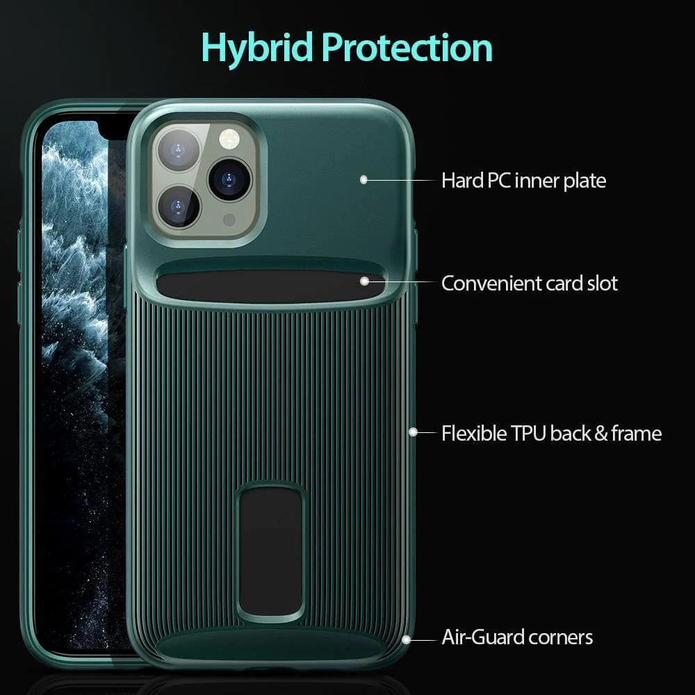 Phone Case Leather Card Pocket Shock-Resistant Protection