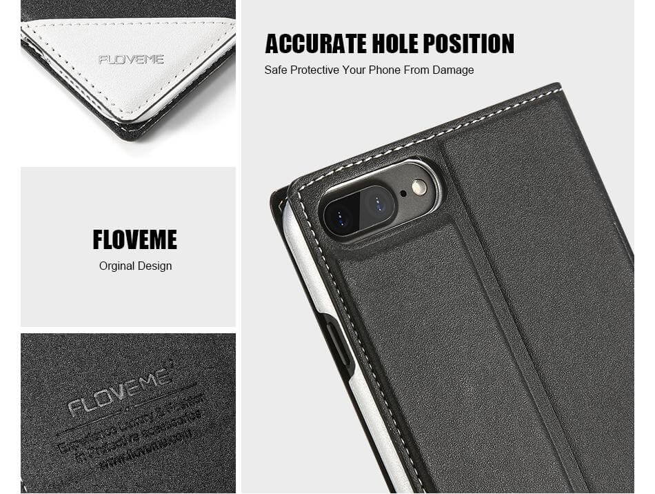 Phone Case Leather Flip Wallet Card Slot Kickstand