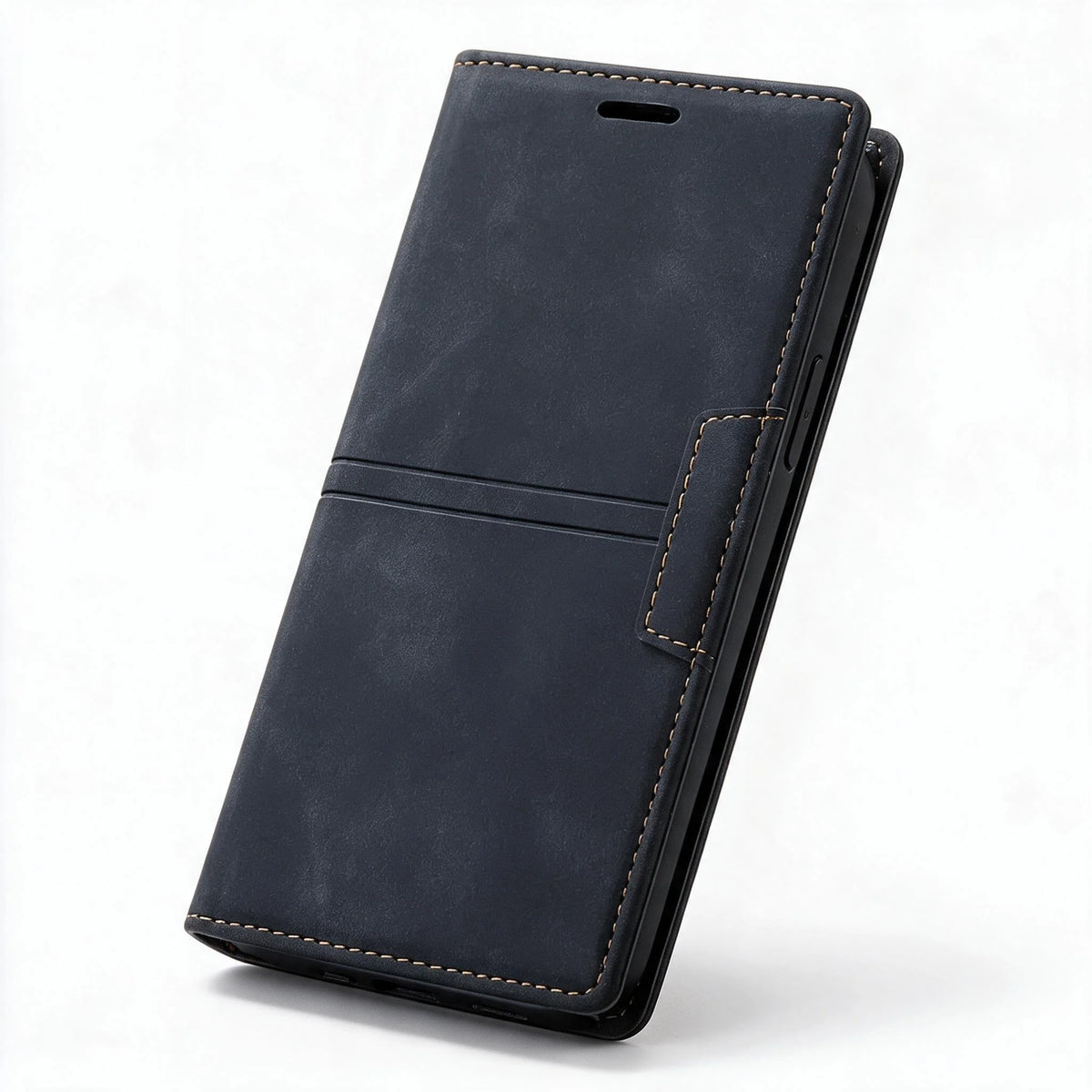 Phone Case Leather Magnetic Card Slots Foldable Stand