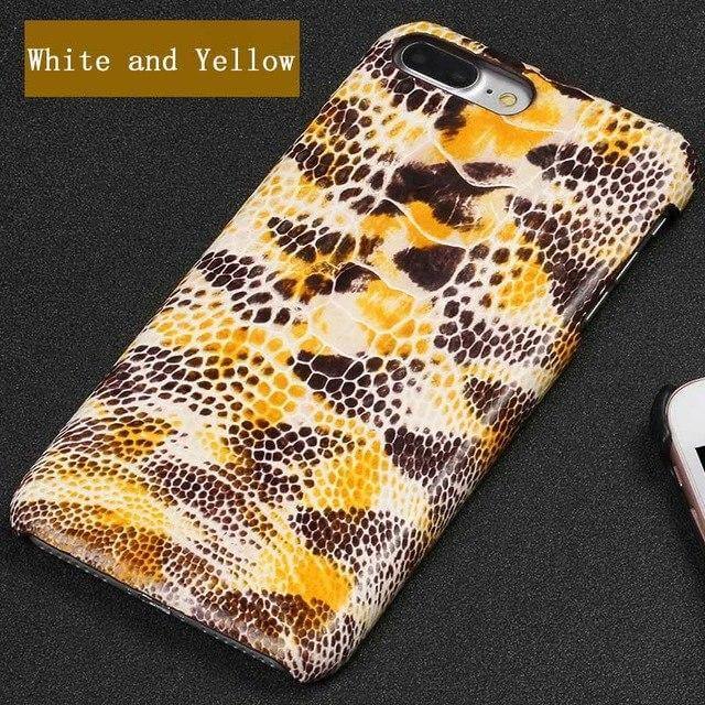 Phone Case Leather Ostrich-Pattern Design Multiple Color Options