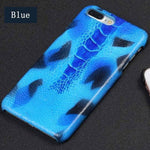 Phone Case Leather Ostrich-Pattern Design Multiple Color Options