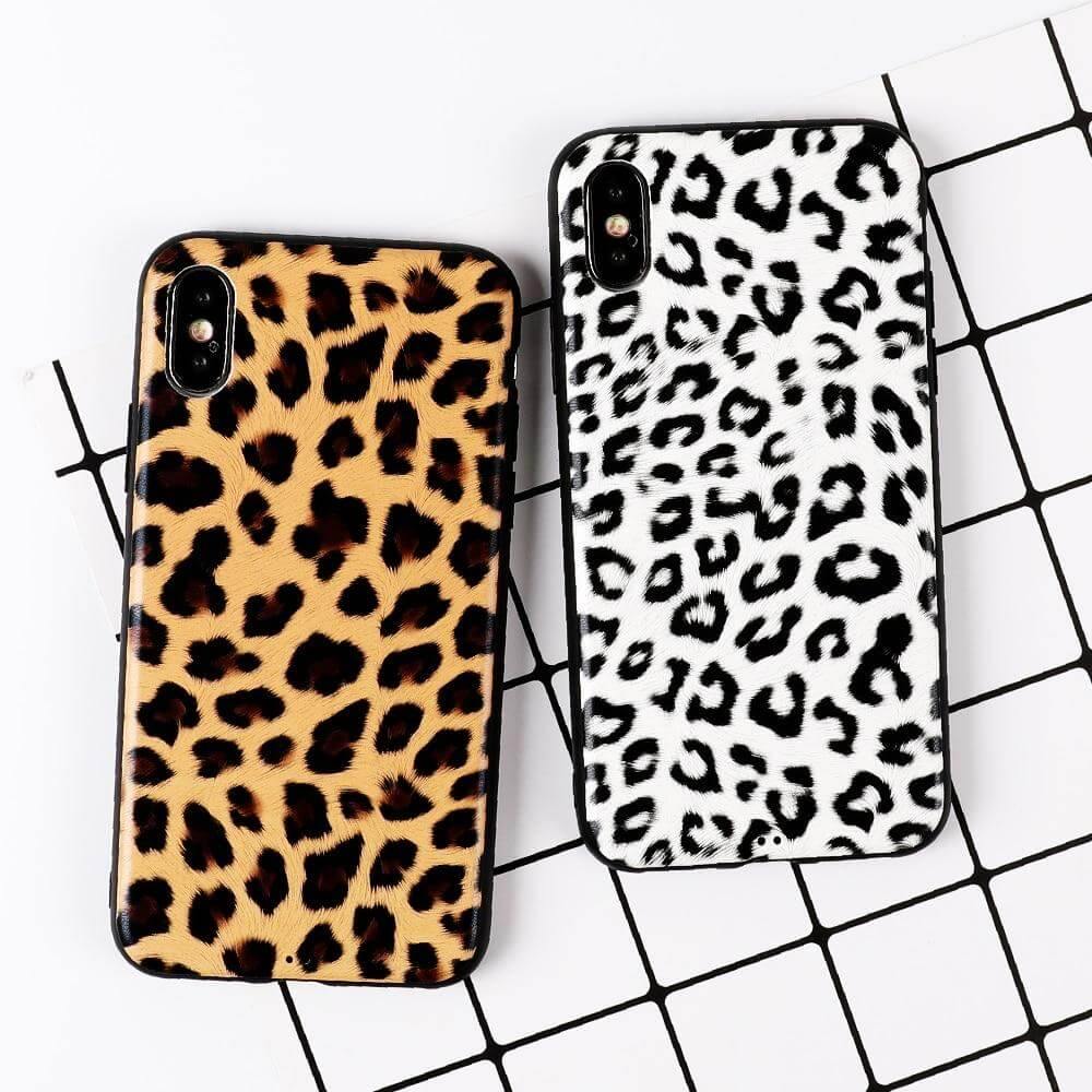 Phone Case Leopard Print Soft TPU 360-Degree Protection