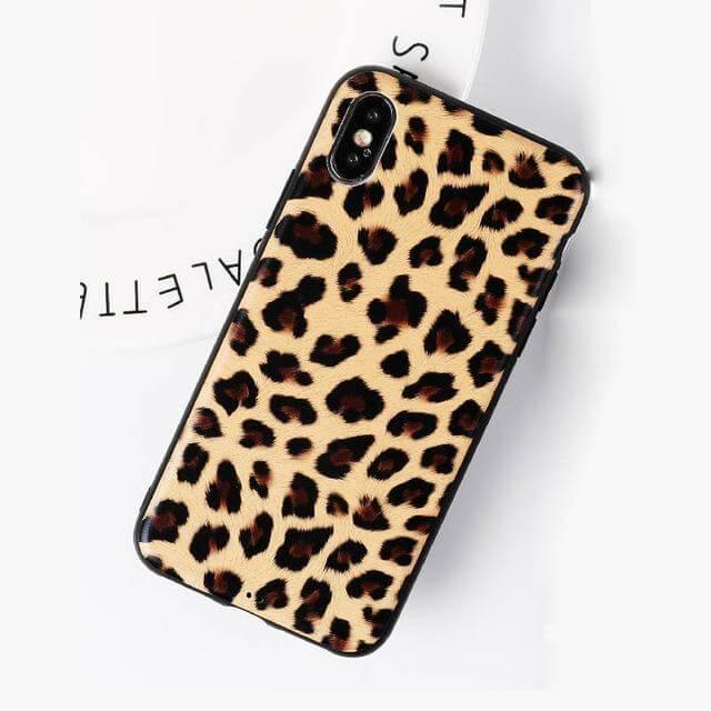 Phone Case Leopard Print Soft TPU 360-Degree Protection