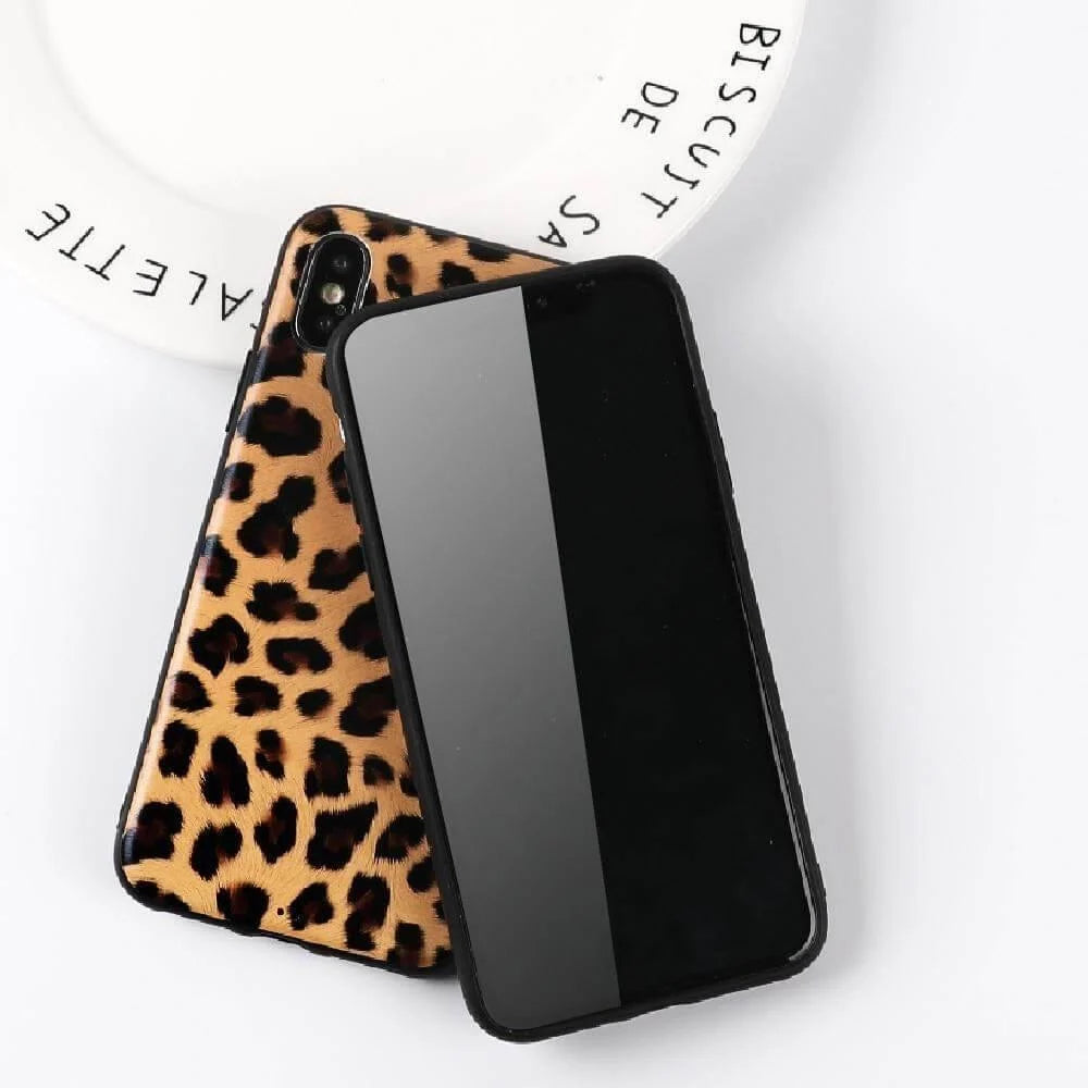 Phone Case Leopard Print Soft TPU 360-Degree Protection