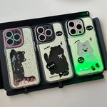Phone Case Light-Up Puppy Design Glitter Non-Slip Grip