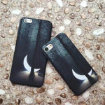Phone Case Luminous Moon & Stars Slim Hard Shell