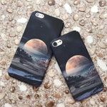 Phone Case Luminous Moon & Stars Slim Hard Shell