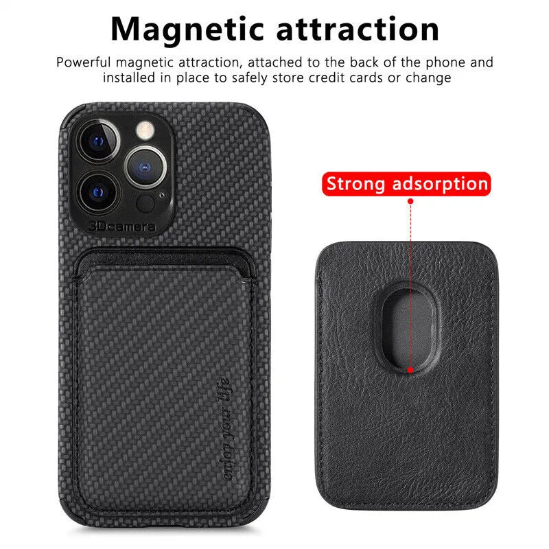 Phone Case MagSafe Compatible Built In Card Slot
