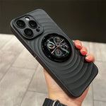 Phone Case MagSafe-Compatible Folding Stand Non-Slip Ripple Finish