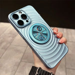 Phone Case MagSafe-Compatible Folding Stand Non-Slip Ripple Finish