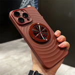 Phone Case MagSafe-Compatible Folding Stand Non-Slip Ripple Finish