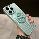 Phone Case MagSafe-Compatible Folding Stand Non-Slip Ripple Finish