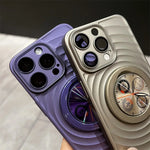 Phone Case MagSafe-Compatible Folding Stand Non-Slip Ripple Finish