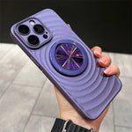 Phone Case MagSafe-Compatible Folding Stand Non-Slip Ripple Finish