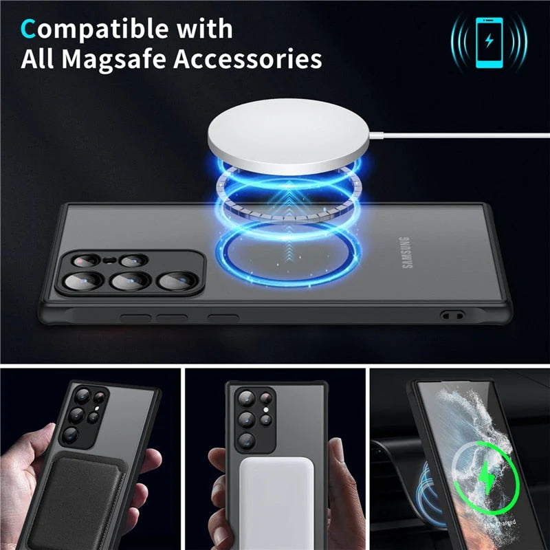Phone Case Magnetic Accessory Compatible Shock-Absorbing Slim Design