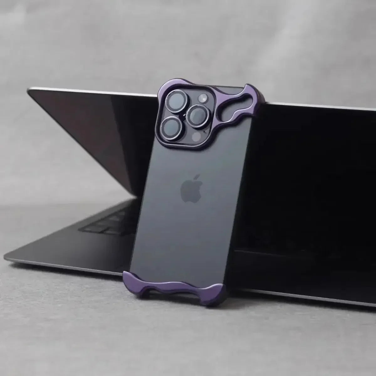 Phone Case Metal Bumper Non-Slip Grip Drop Protection