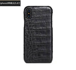 Phone Case Natural Crocodile Skin Impact-Resistant Fitted Cover