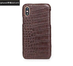 Phone Case Natural Crocodile Skin Impact-Resistant Fitted Cover