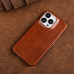 Phone Case Oil-Wax Leather MagSafe Compatible